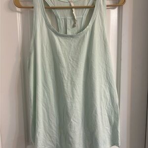 Lululemon size 6 Athletica Light Green Tank Top lightweight